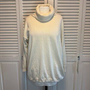 NWT BIANCHINI MERINO WOOL BLEND WOMENS LARGE BOHO TURTLENECK SWEATER